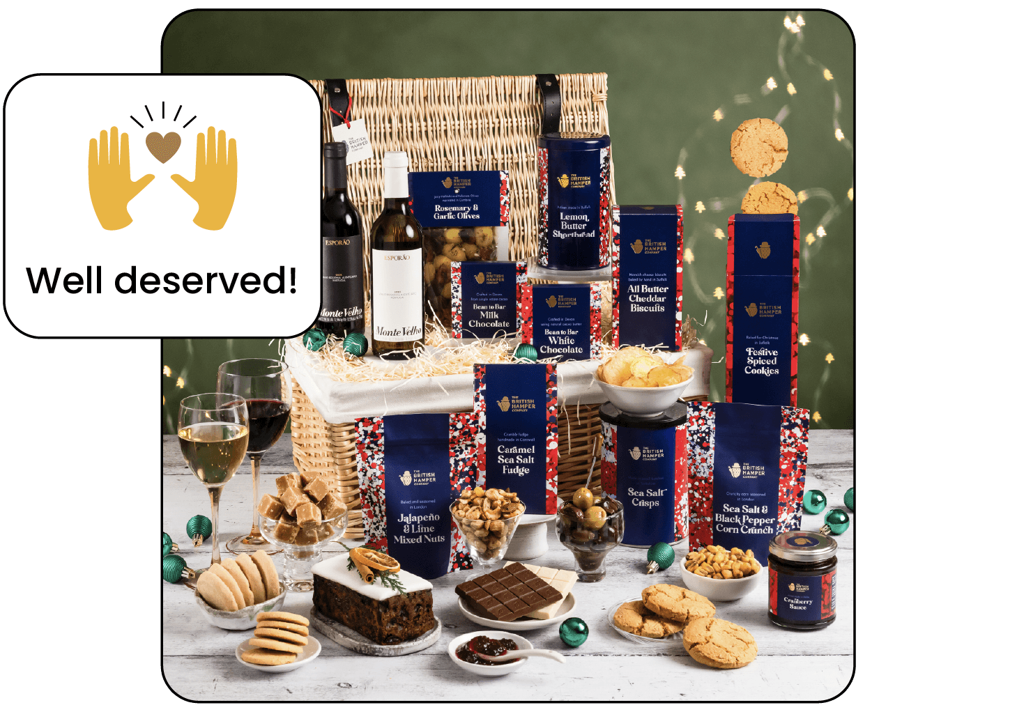 Huggg Christmas gift selection including hampers, gift cards and lifestyle products